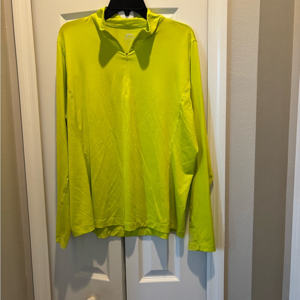 Slazenger Women’s Neon Yellow/Green Long Sleeve Golf Shirt